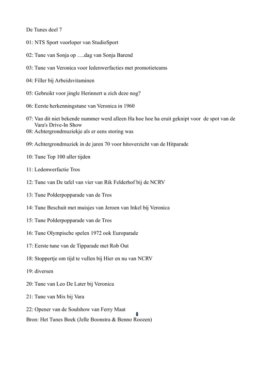 tunes deel 7