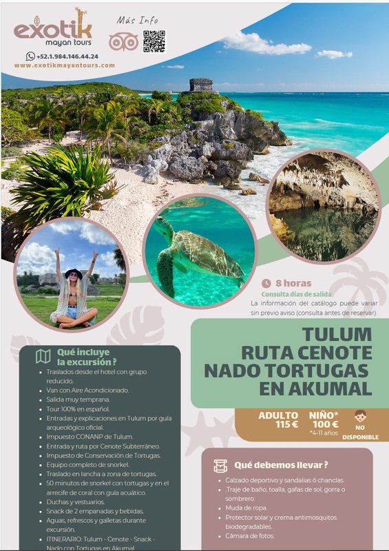 Ofertas Excursiones en la Riviera Maya - Exotik Mayan Tours - Foro Guías y Excursiones
