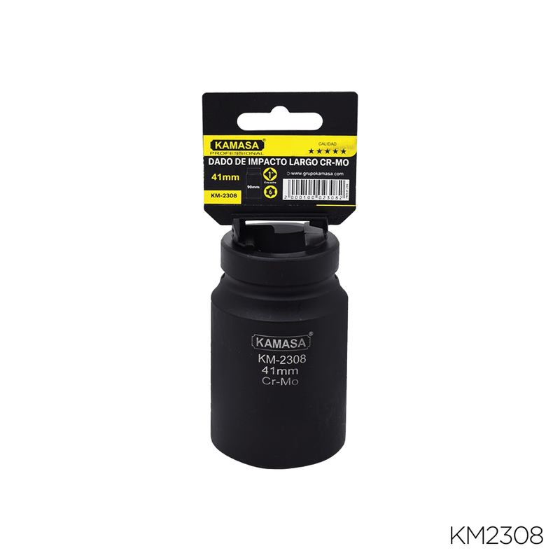 DADO DE IMPACTO LARGO CRMO "KAMASA" - 1"DR.X 41MM