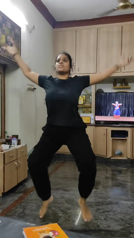 Tamil Cubby Girl Huge Jiggling Boobs in tight black shirt mp4 snapshot