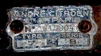 Plaque 015804