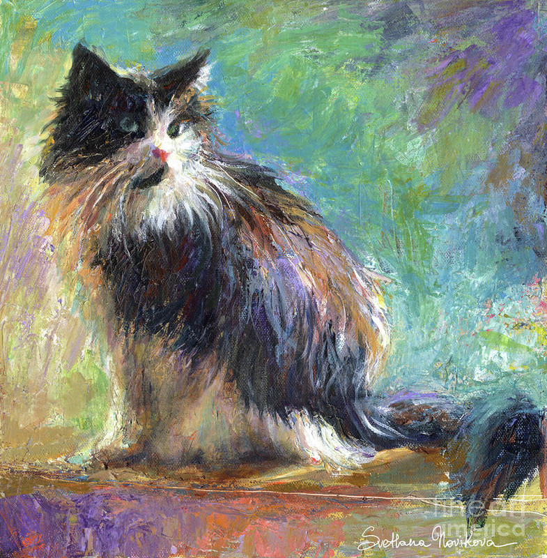 29impressionistic-tuxedo-cat-portrait-svetlana-novikova
