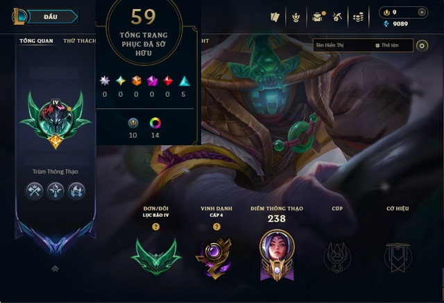 Acc LMHT # - Khung Lục Bảo