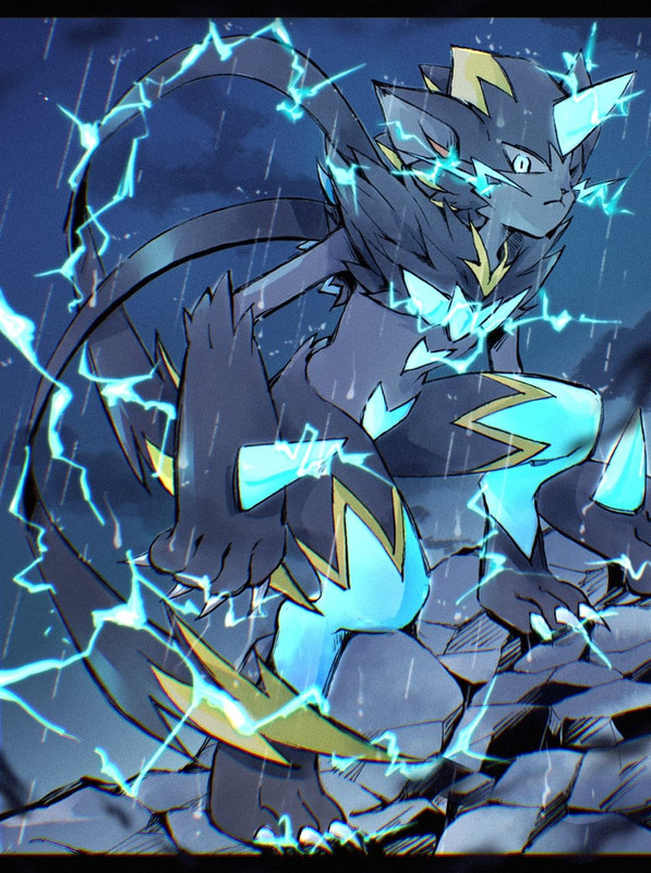 zeraora-and-mega-zeraora-pokemon-drawn-b