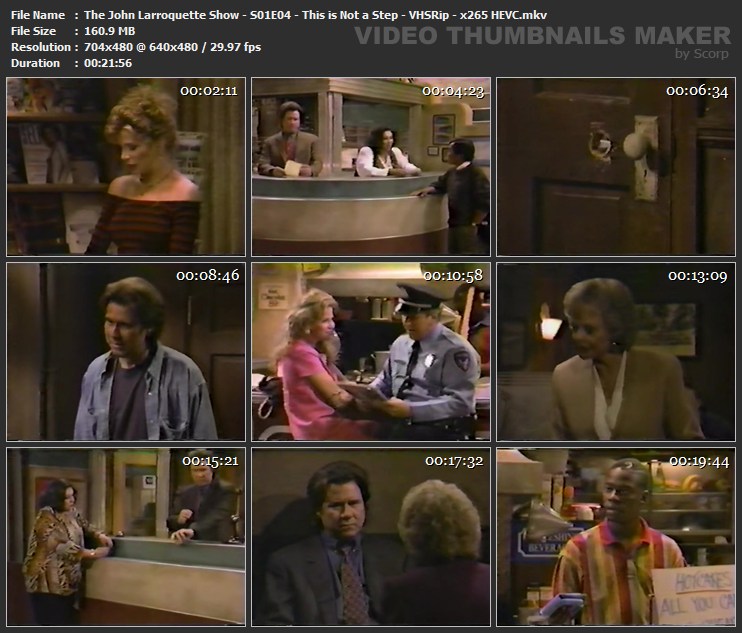 The John Larroquette Show S01E04 This is Not a Step VHSRip x265 HEVC mkv
