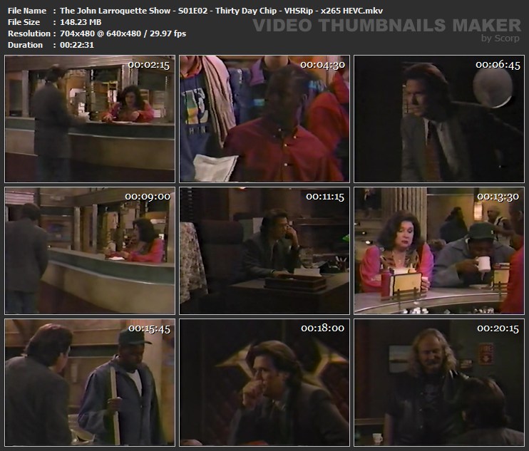 The John Larroquette Show S01E02 Thirty Day Chip VHSRip x265 HEVC mkv