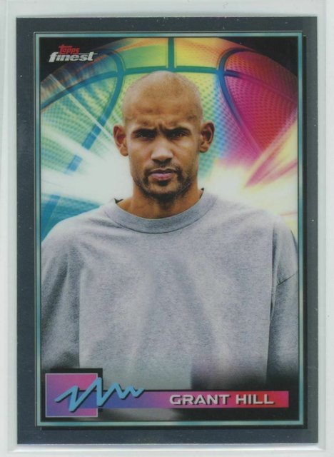 その他 Topps Finest Refractor Grant Hill /289 Topps Grant Hill Detroit Pistons Basketball Rookie Sports