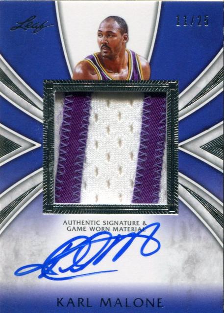 2012-13LeafUltimateKarlMalonePatchAutographsKM2