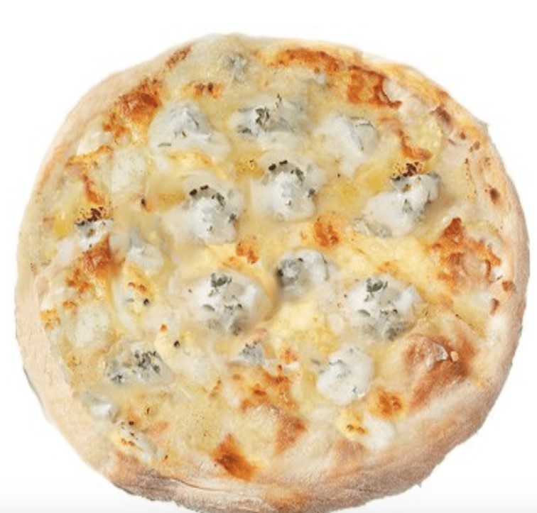 Pizza super quattro bianca