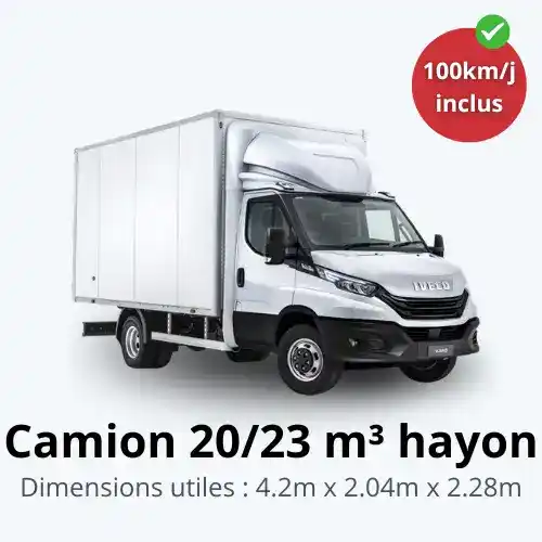 location camion 20m3 hayon