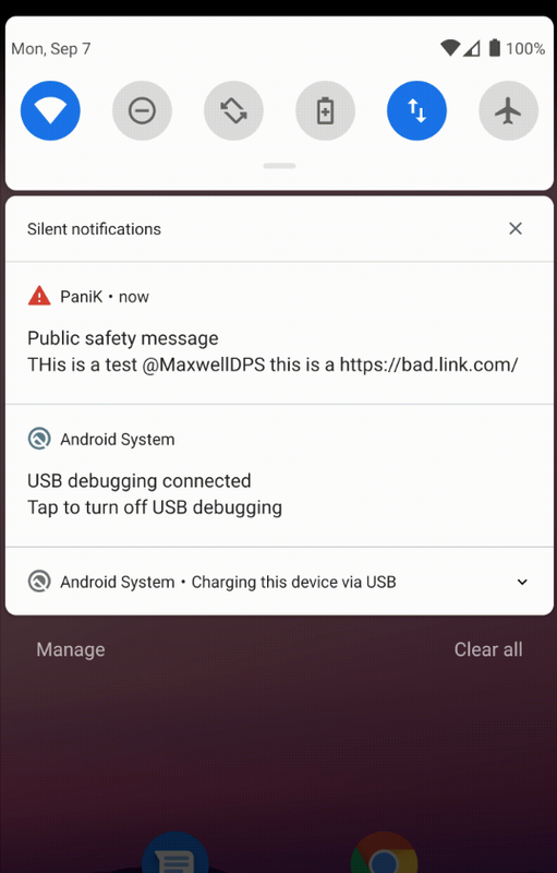 panic github fake alert generator