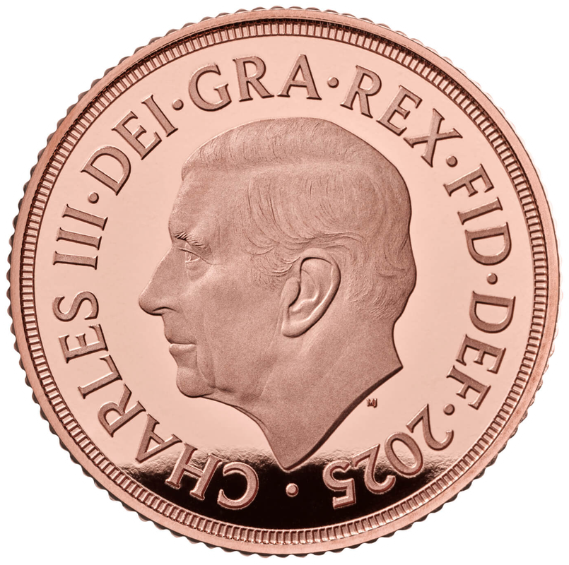 2025 Proof Shield Half Sovereign Obverse