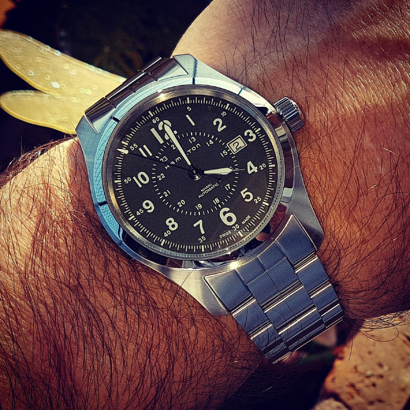 Hamilton Khaki Field Auto 42mm 100M Green Dial Cal. H10 Ref. H70605163 (1)