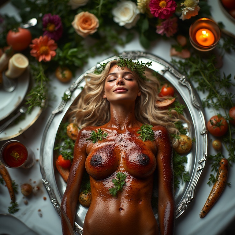 Garden wedding wom served Blonde 0 80