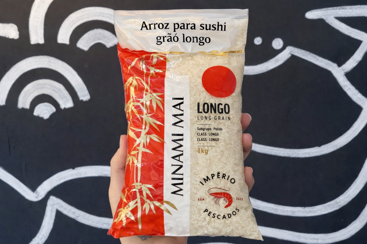 Arroz para sushi grão longo