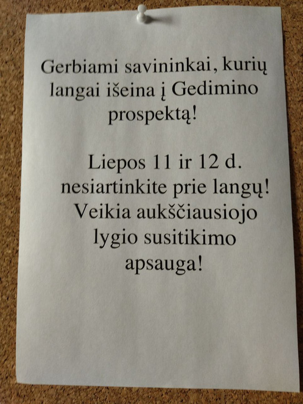 Padidintas saugumas Wilniv, arba absurdui nėra ribų