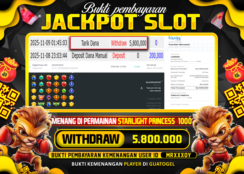 BUKTI JACKPOT LUNAS GUATOGEL