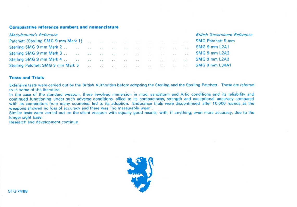 Sterling sub-machine gun user handbook 24