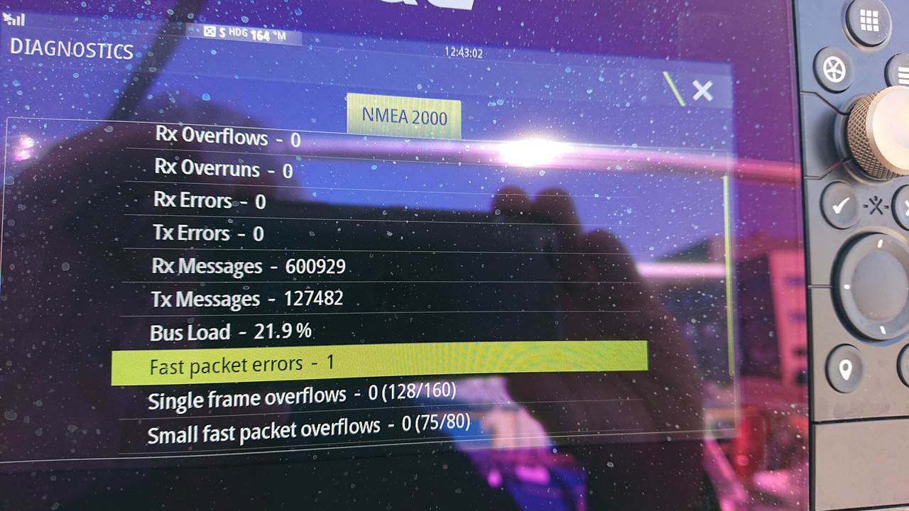 Diagnosescherm Zeus3