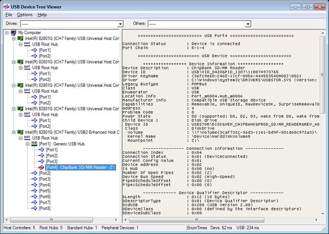 USB Device Tree Viewer 3.3.7 USB Device Tree Viewer 3.3.7