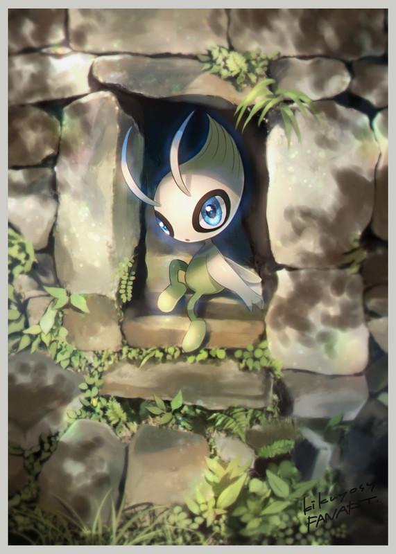 celebi-pokemon-drawn-by-kikuyoshi-tracco
