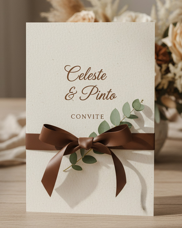 Convite Rústico Chic