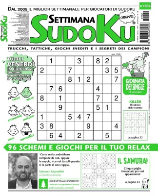 Settimana Sudoku N.1004 - 8 Novembre 2024