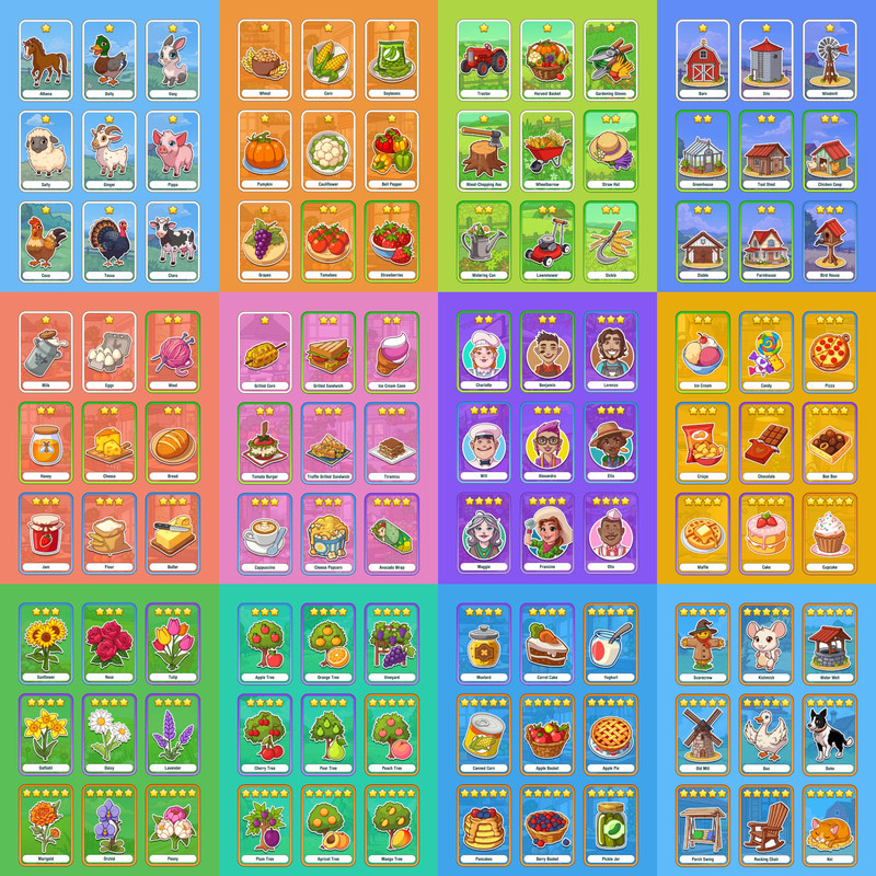 1Sticker Set Complete Color