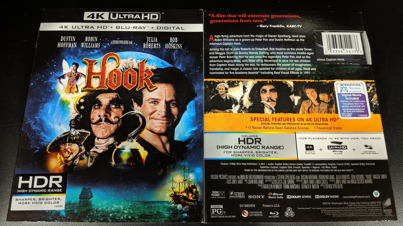 Hook 4K UHD (1991) - Page 11 - Blu-ray Forum