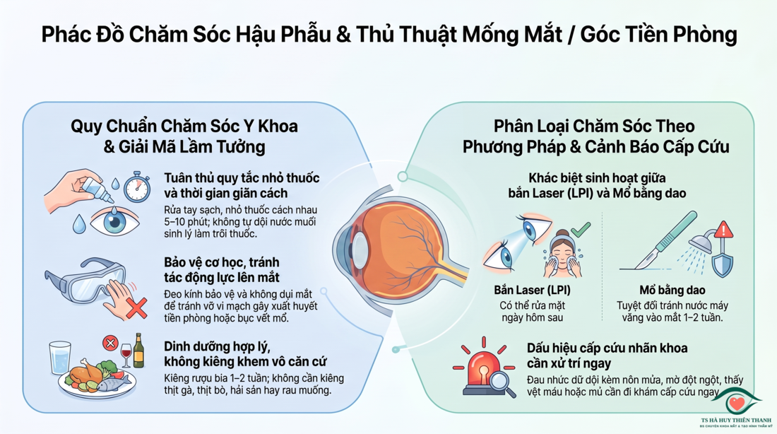3.2. Phẫu thuật v&agrave; Thủ thuật Laser can thiệp g&oacute;c tiền ph&ograve;ng&nbsp;/ Mống mắt