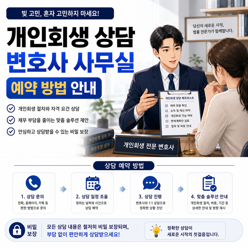 개인회생 변호사 사무실 상담 신청