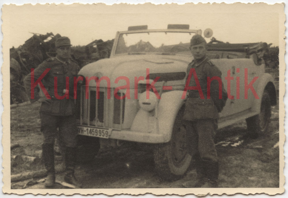 Foto Wehrmacht Auto PKW Kübel Jeep Steyr 1500 Russland front