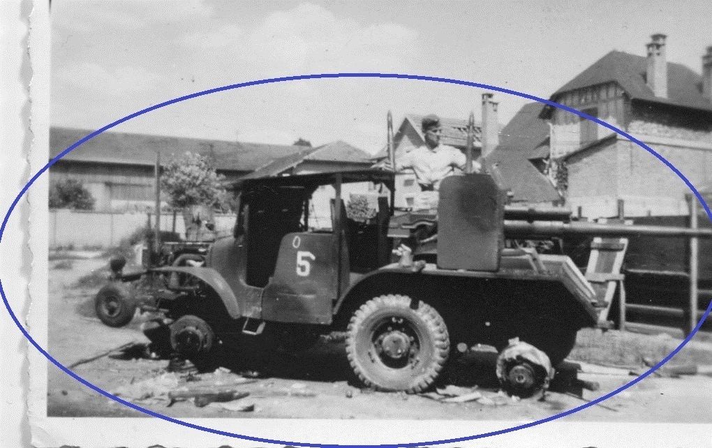 WW II England Beute LKW zerstört