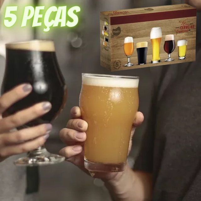 Kit Para Cervejas Especiais 5 Peças Nadir Figueiredo