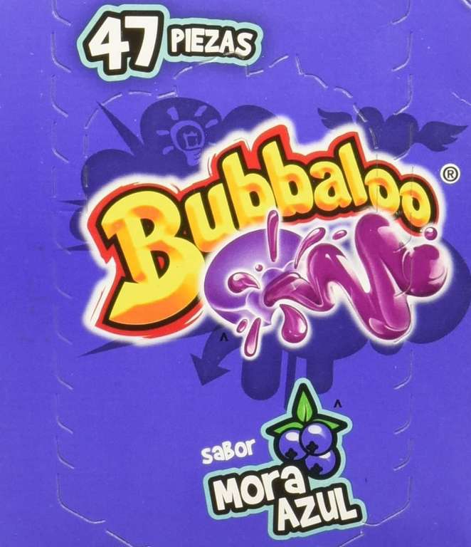 Amazon: Bubalooo Chicle sabor Mora Azul (47 piezas) 
