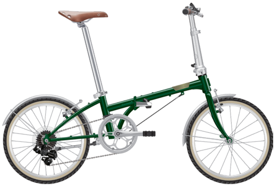 DAHON ダホン Boardwalk D7/マットアイビー/折り畳み自転車/緑 楽天市場】BOARDWALK D7（ボードウォーク）DAHON（ダホン