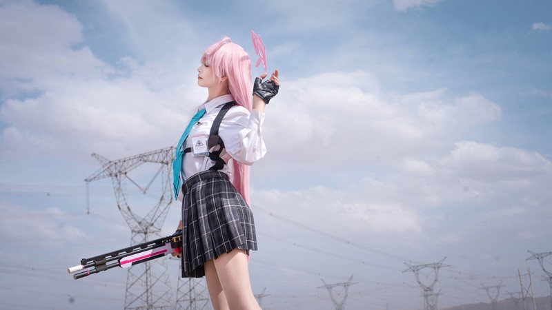 艾西Aiwest 星野Cosplay写真图集 碧蓝档案角色高清美图 49P (290.6M)插图5