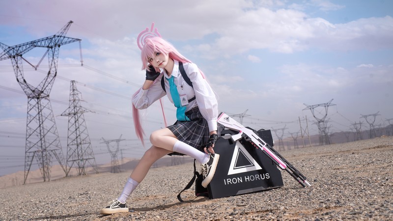 艾西Aiwest 星野Cosplay写真图集 碧蓝档案角色高清美图 49P (290.6M)插图7