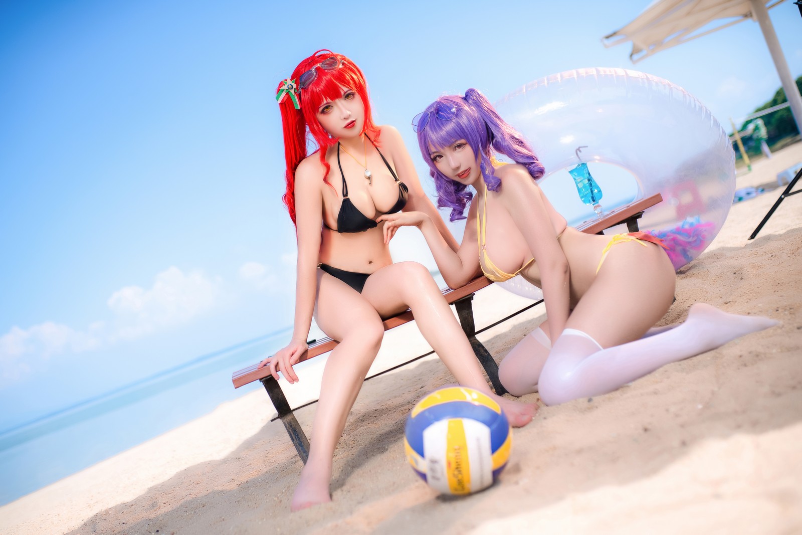 刺青Poi 沙滩排球 Cosplay｜夏日主题 写真合集（含隼隼子）【40P｜667.8MB】插图6