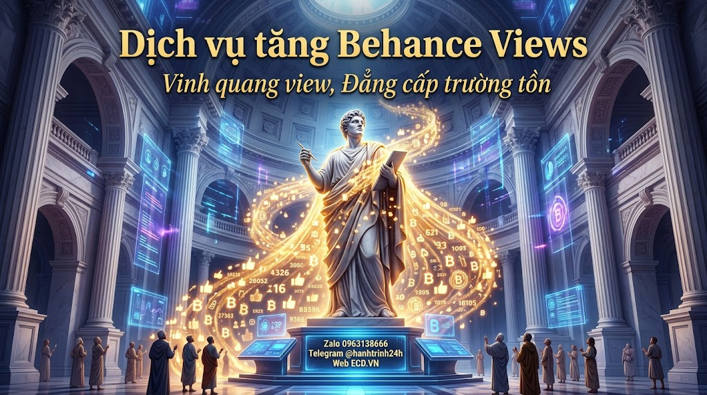 tăng behance views organic behance pro