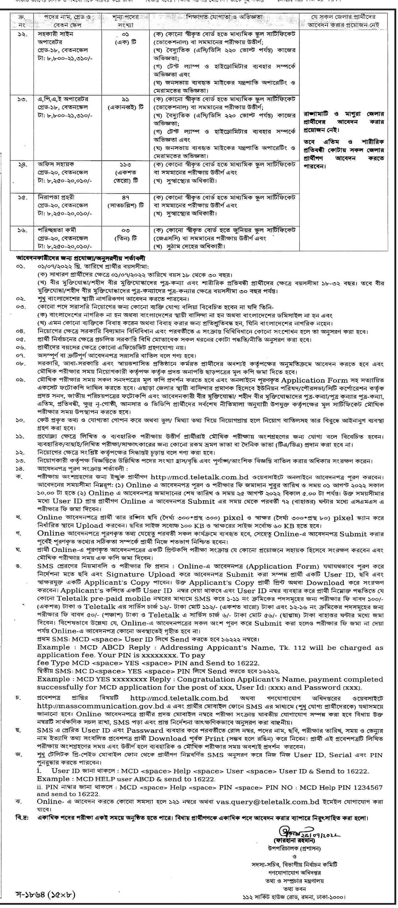 2nd page of this job circular