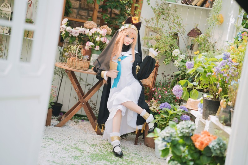 艾西Aiwest 碧蓝档案伊落玛丽修女Cosplay写真图集 修女主题高清图集 33P (98.4M)插图2
