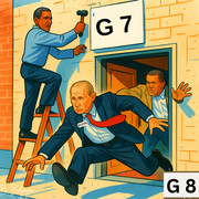 Putin is violently thrown out of the G8.
