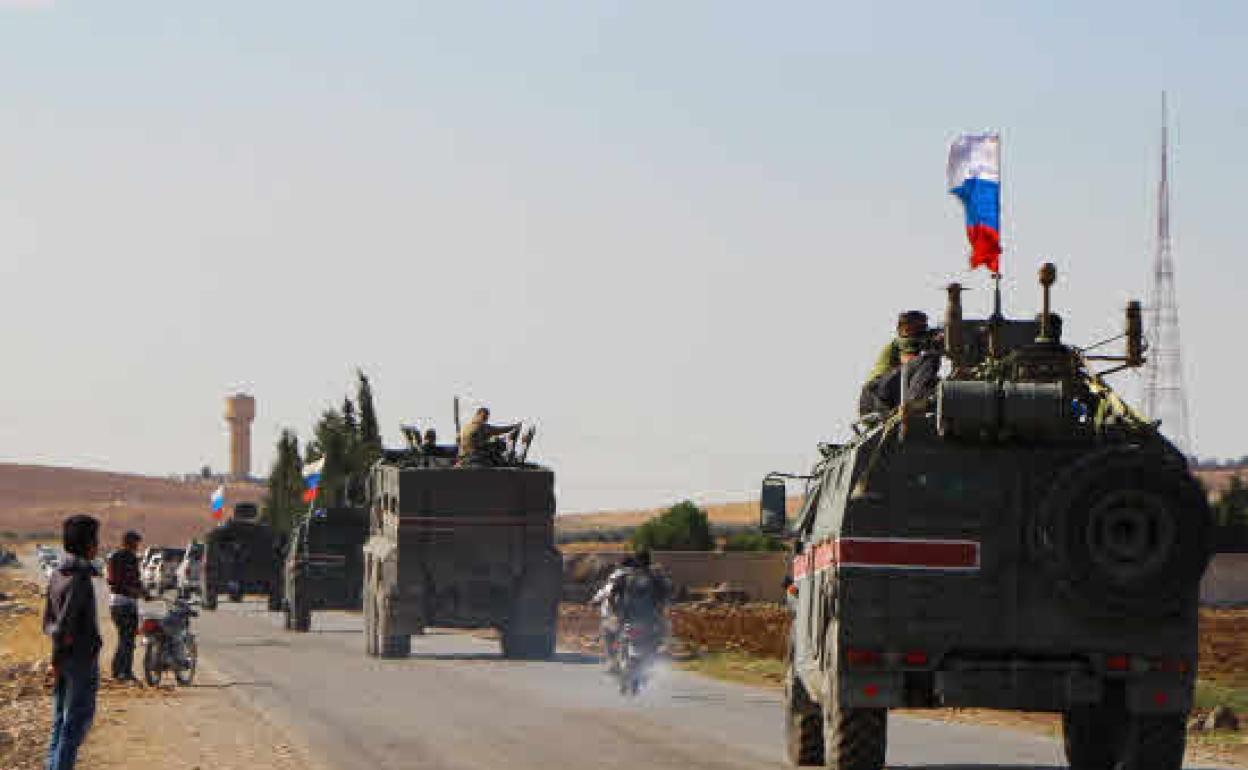 Intentan explotar un convoy militar ruso en Siria