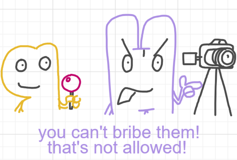 A panel from A Murder On The, episode six of the Board Boards object show by Furretwalk/WalkingFurret.