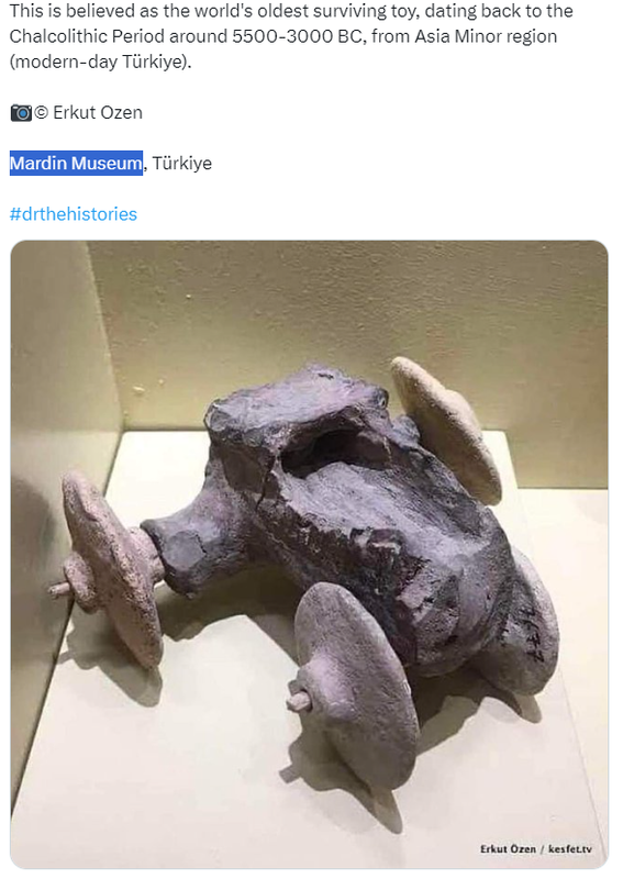 7.500 Jahre altes Spielzeug-Auto 