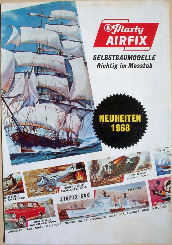 Plasty Airfix Leaflet Neuheiten 1968