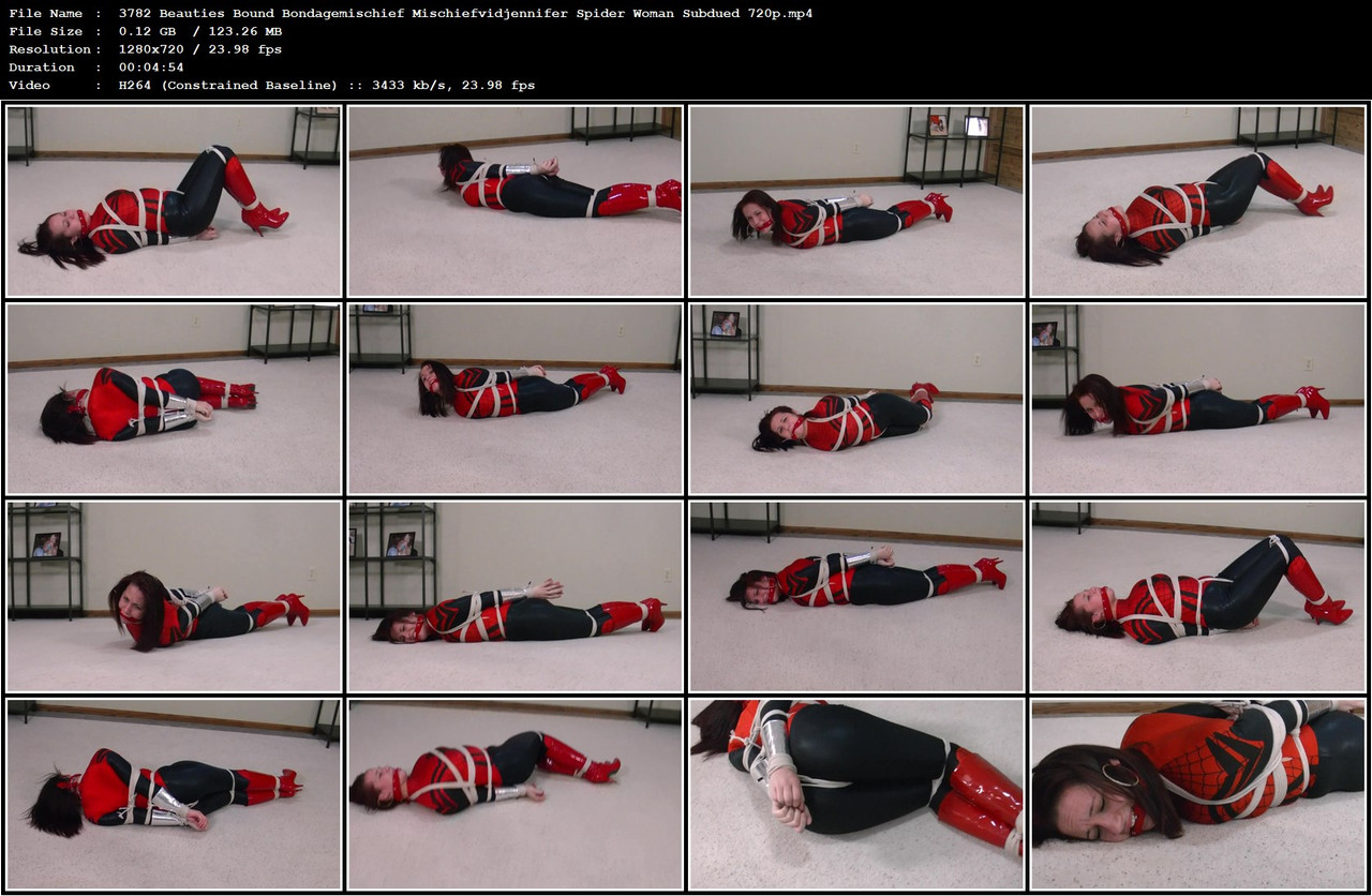 3782 Beauties Bound Bondagemischief Mischiefvidjennifer Spider Woman Subdued 720p mp4