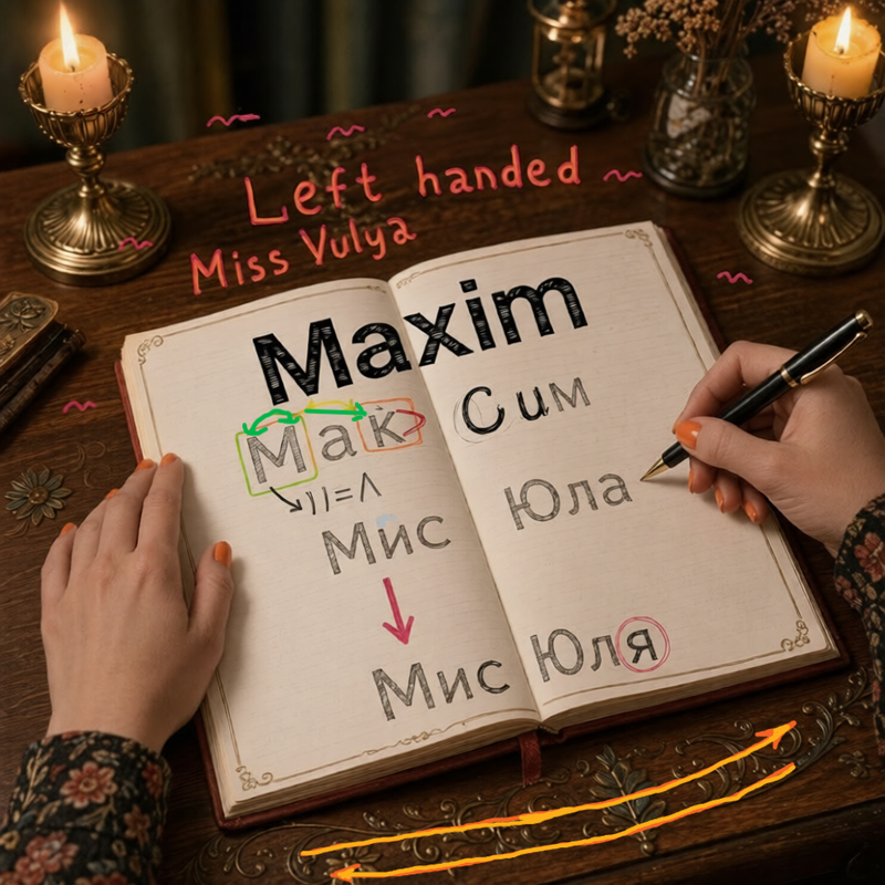 parabator miss yulya left handed cyrillic transformation