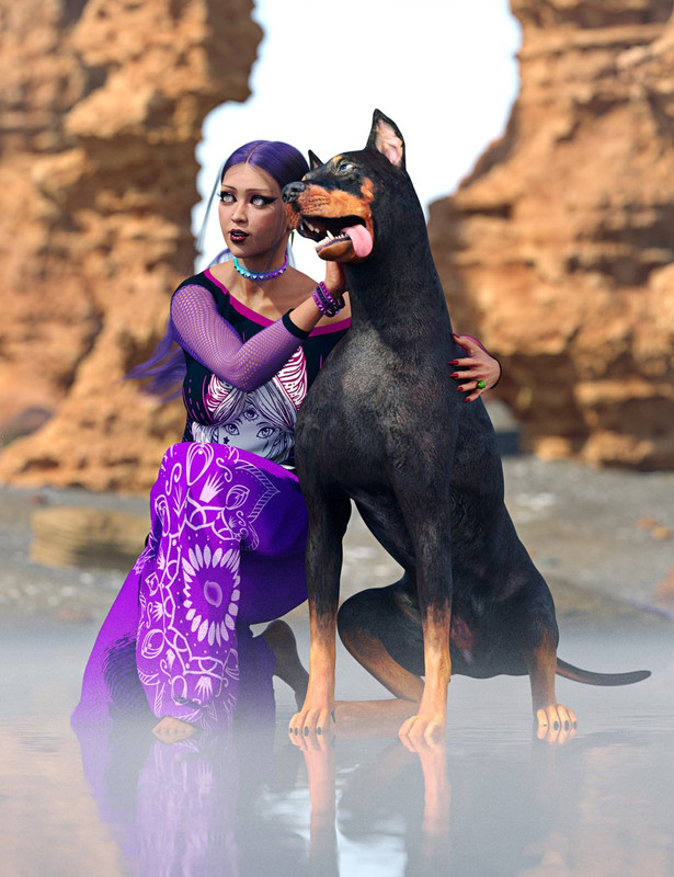 SBibb Loyal Companion Poses for Daz Dog 8 and Genesis 8 and 8.1